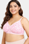 Rosaline Everyday Double Layered Non Wired Full Coverage Super Support Bra - Lucent White — thumbnail 3